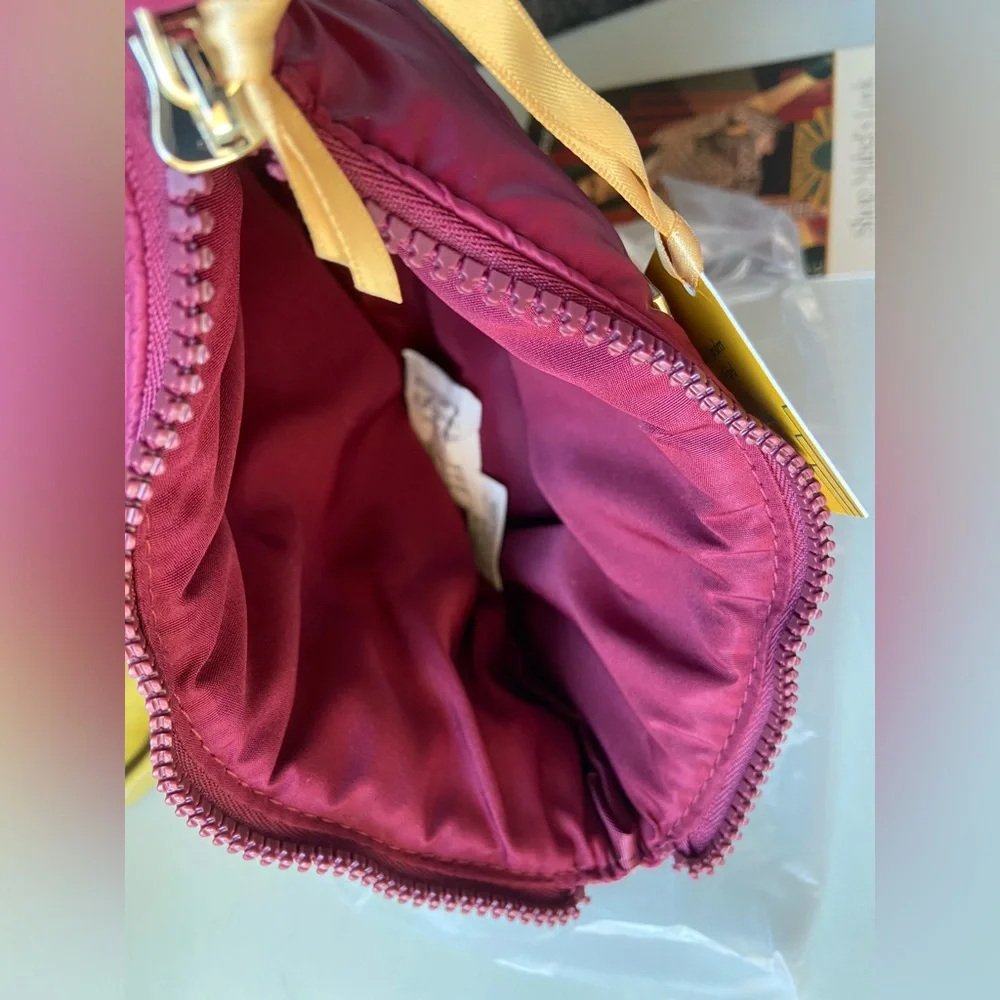 NWT Rare Beauty Puffy Makeup Bag - Sultry Berry x Only Murders in the Building